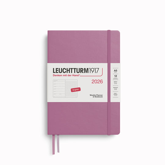 Medium Weekly Planner+Notebook | 2026 | Hardcover | A5 Dotted