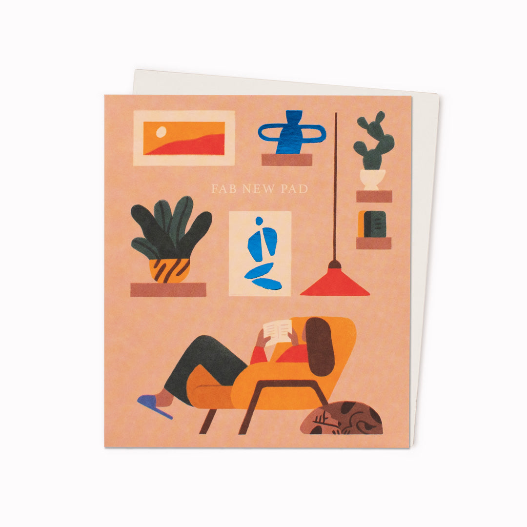 Fab New Pad | New Home Greeting Card