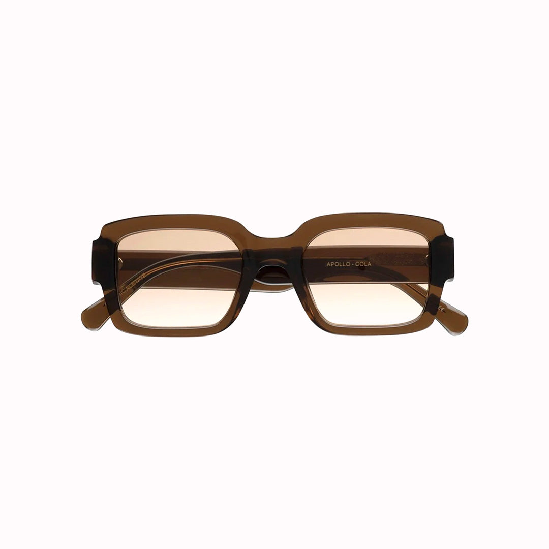 Apollo - sharp rectangular frames are crafted by hand from organic and biodegradable acetate, while the Japanese stainless steel hinges and coated screws ensure premium quality for lifelong wear.