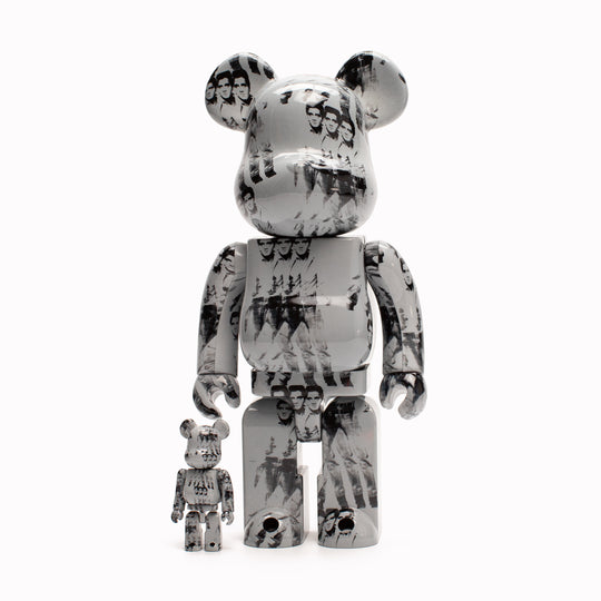Bearbrick 400% + 100% | Designer Art Toy | Warhol Elvis