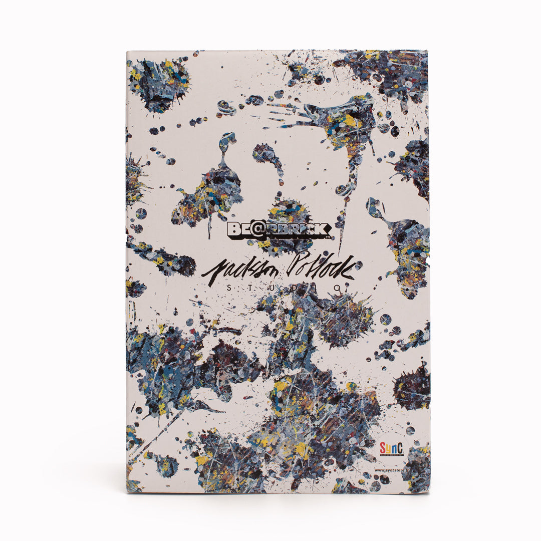 Bearbrick 400% + 100% | Designer Art Toy | Jackson Pollock