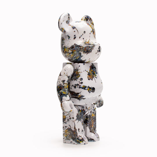 Bearbrick 400% + 100% | Designer Art Toy | Jackson Pollock