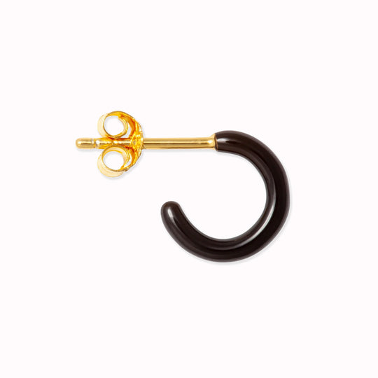 Black Colour Hoop | Hoop Earring from Lulu Copenhagen