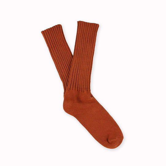 Crew Socks | Brick Red | UK6-10.5