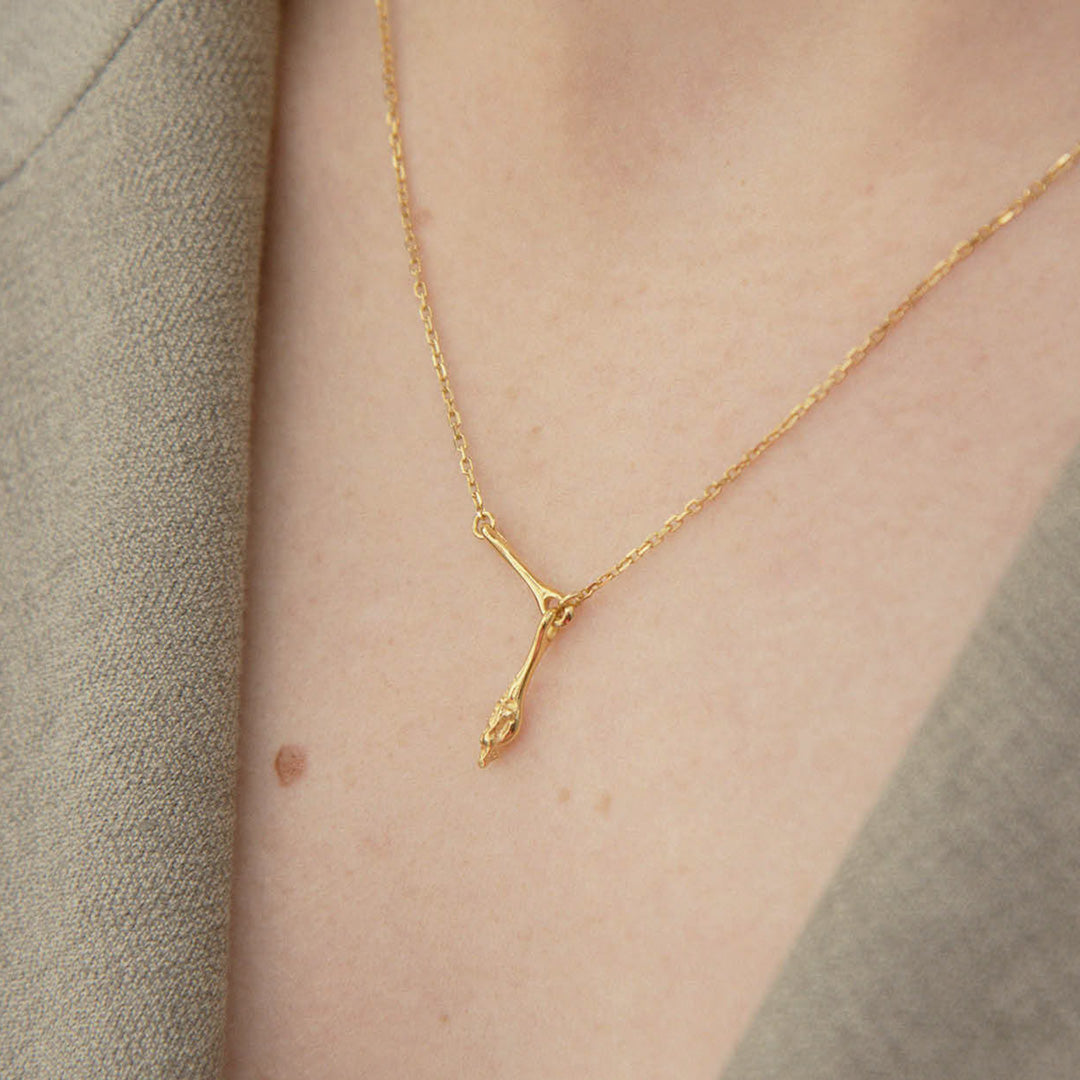 As Worn - Carrion necklace from Maria Black, a bold and captivating statement piece that elevates your style.