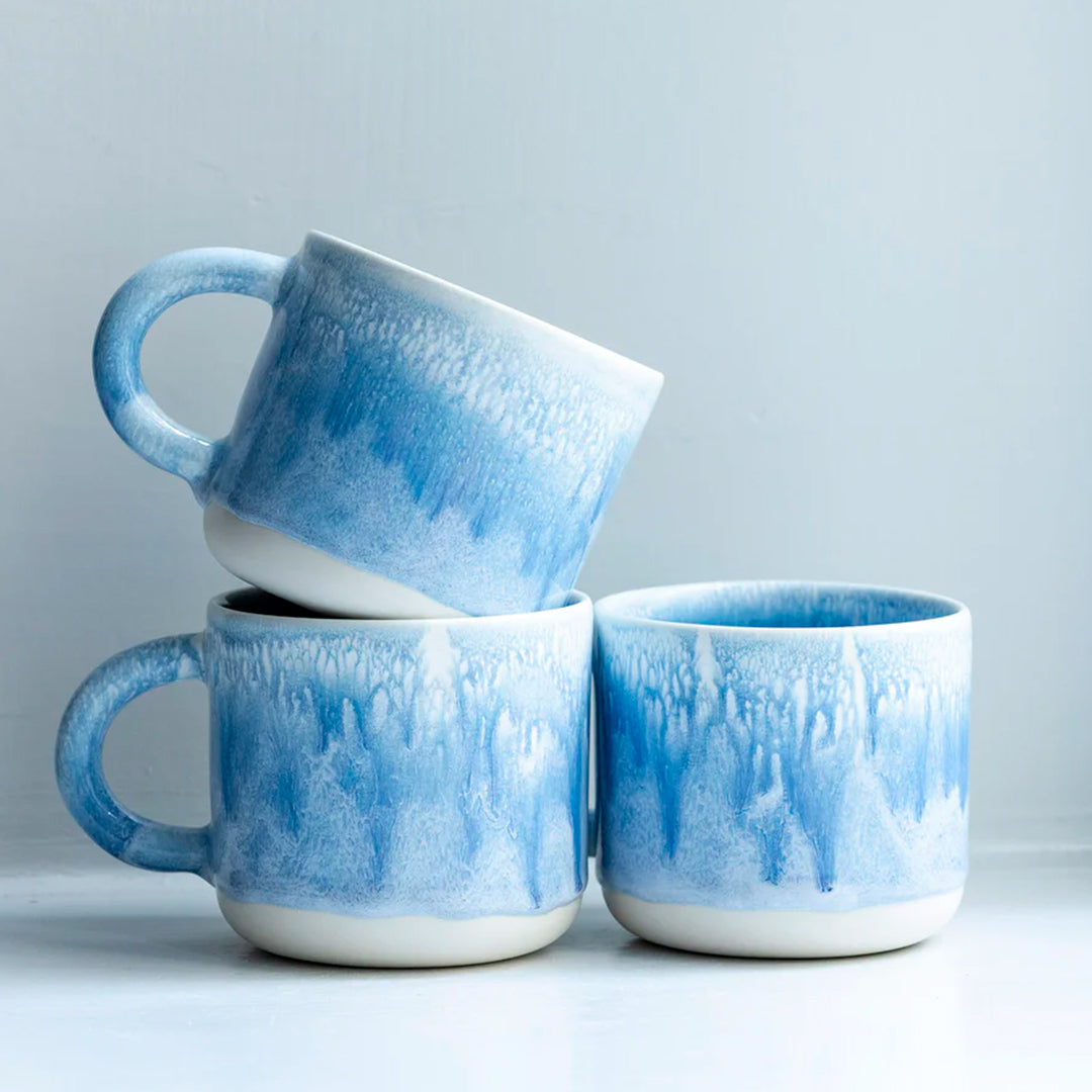 Columbia Chug Mug, A heavy glazed, Japanese inspired ceramic mug from Studio Arhoj. The Chug Mug features their trademark thick, hand poured coloured glaze which means that each mug is unique.