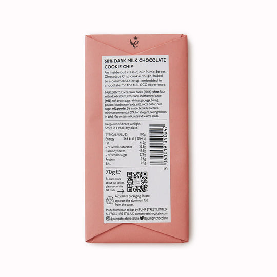 Cookie Chip | Bakery Series | 60% Chocolate Bar | 70g