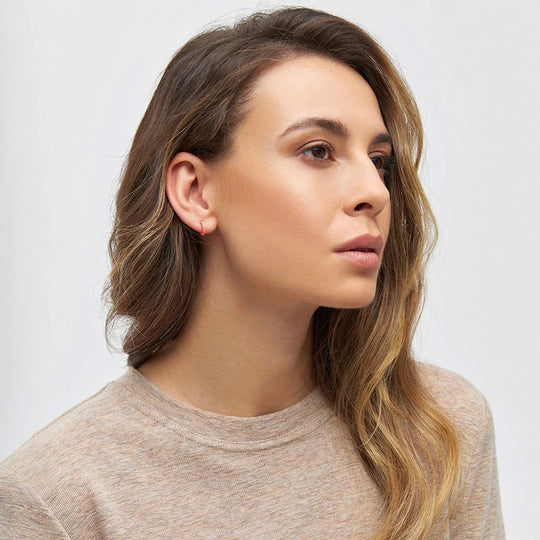 Coral Colour Hoop | Hoop Earring from Lulu Copenhagen - As Worn