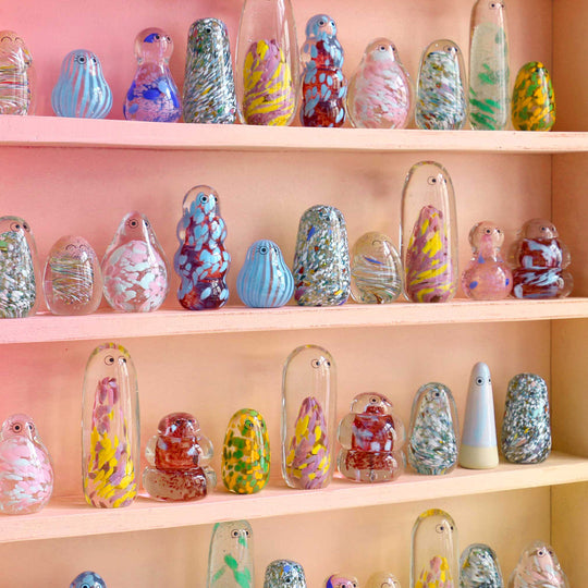 The stunning Crystal Blob provides a contemporary ornamental colour punch and personality to your home decor and some shapes may even double as a highly decorative paper weight.