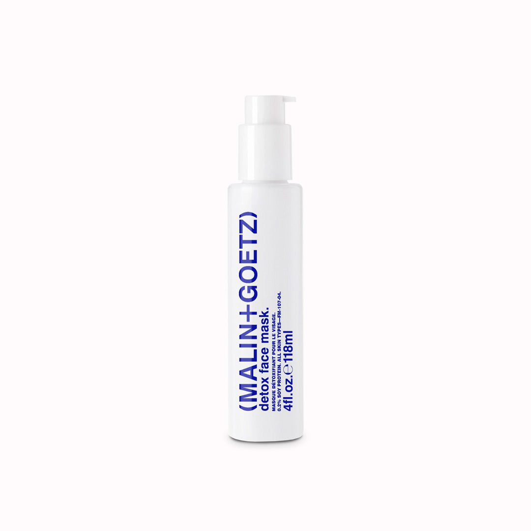 The Detox Face Mask from Malin + Goetz is a five-minute oxygenating gel mask designed to cleanse, purify, and brighten the skin.