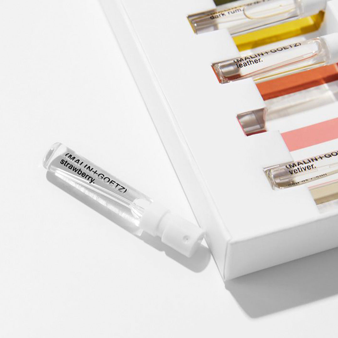 Why try one Malin+Goetz fragrance, when you can try all six? This Fragrance Discovery Kit is a boxed set of six modern + dynamic signature scents in miniature size.