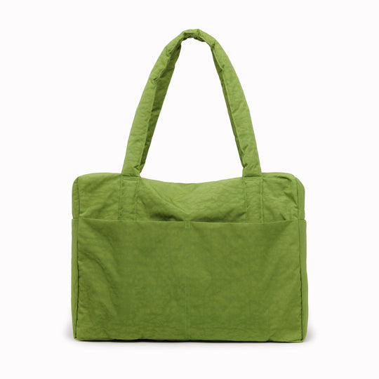 Large Cloud Carry-On in Green Juice from Baggu, an impeccably crafted travel essential designed for discerning travelers.