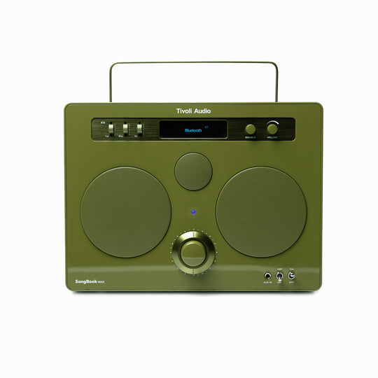 The Tivoli SongBook Max blends mid-century design with modern functionality in a rugged, beautifully built package. Designed to be more than just a speaker, it’s a portable sound system