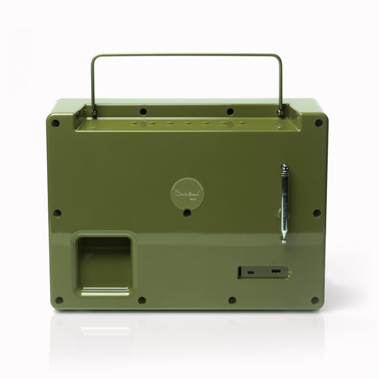 The Tivoli SongBook Max blends mid-century design with modern functionality in a rugged, beautifully built package. Designed to be more than just a speaker, it’s a portable sound system