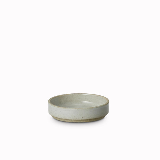 Gloss grey porcelain plate by Hasami Porcelain is a modern Japanese minimal design, stackable serving plate with high rimmed edge