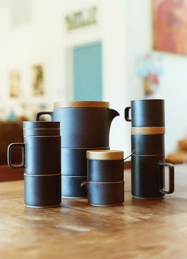 Hasami Porcelain Matt Black Modern Stackable Japanese Drinkware