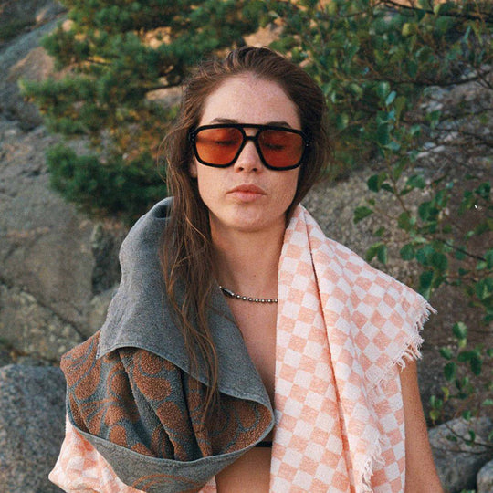 Lifestyle Image - Jet is a 70s inspired aviator frame, a quintessential icon of fashion, reflecting an era of bold statements and individual expression.
