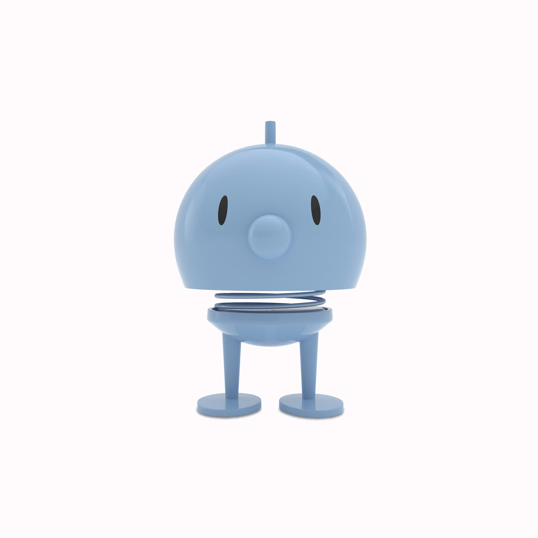 Springy and cheerful! Bumble by Hoptomist is the classic 1960's home decor, happy ornamental figurine in a soft pale blue colourway. 