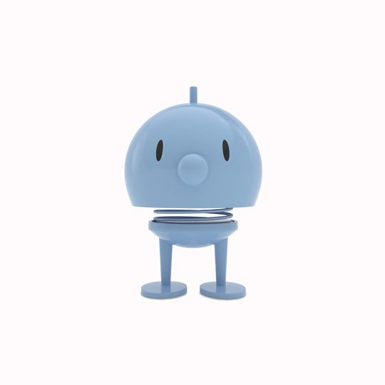 Springy and cheerful! Bumble by Hoptomist is the classic 1960's home decor, happy ornamental figurine in a soft pale blue colourway. 