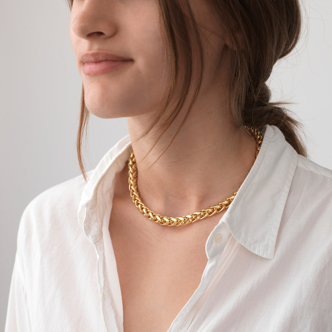 Liquid Gold Necklace | Gold Plate