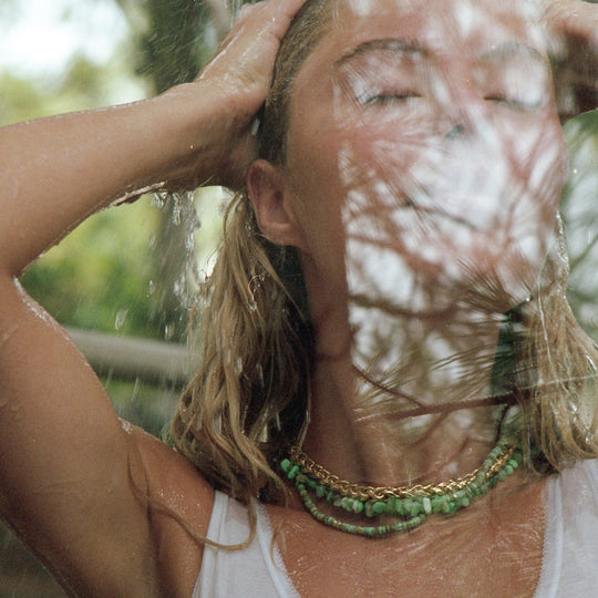 Liquid Gold Necklace | Gold Plate