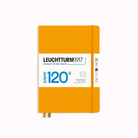 The new 120g Edition notebooks are the perfect choice for anyone who loves to combine writing with sketching and drawing. The paper has very low transparency, so writing is not visible from the back