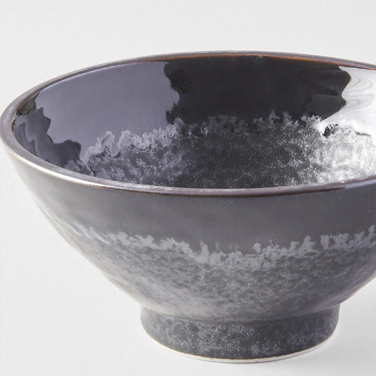 Medium Bowl | Matt W'Shiny Black Edge | 16cm