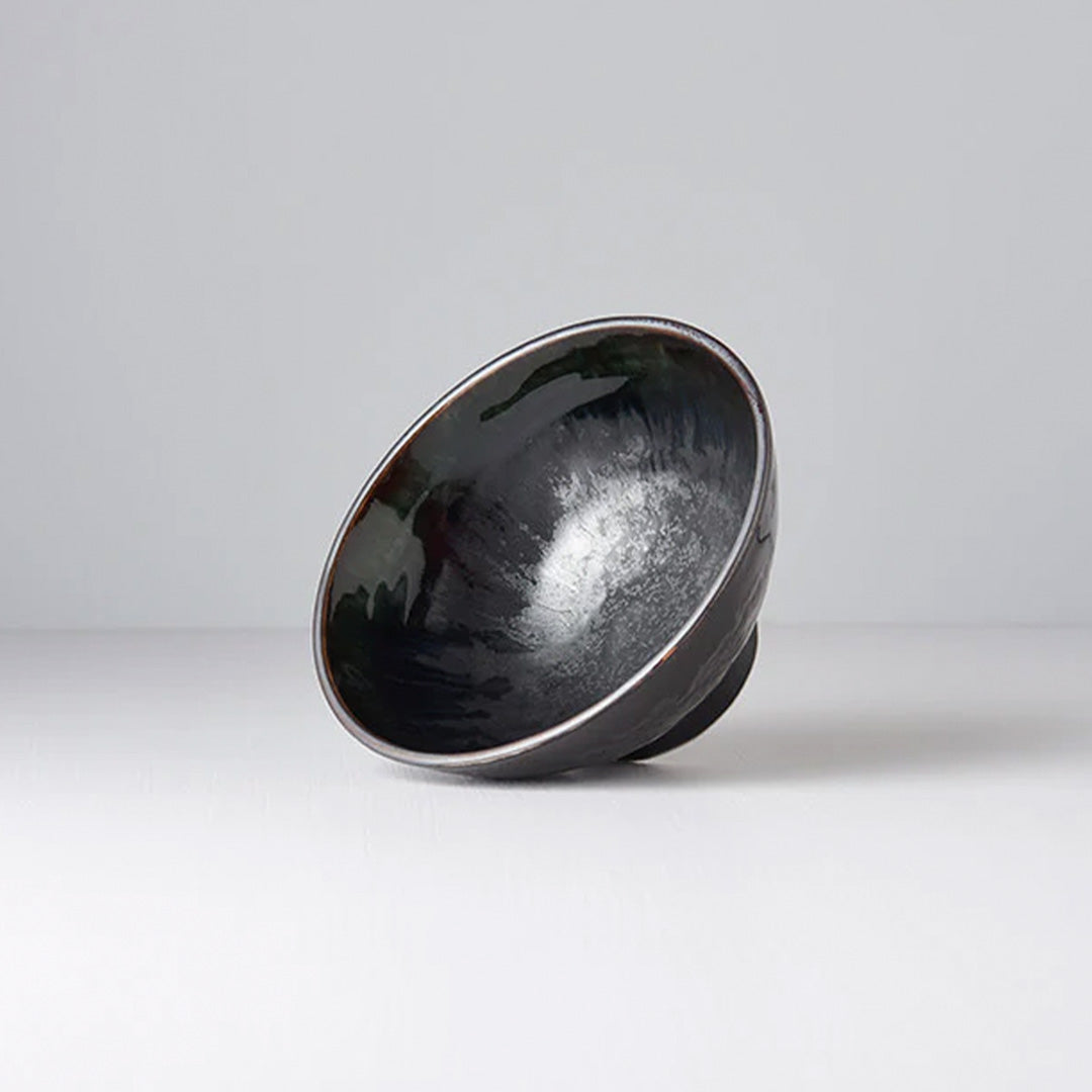 Medium Bowl | Matt W'Shiny Black Edge | 16cm