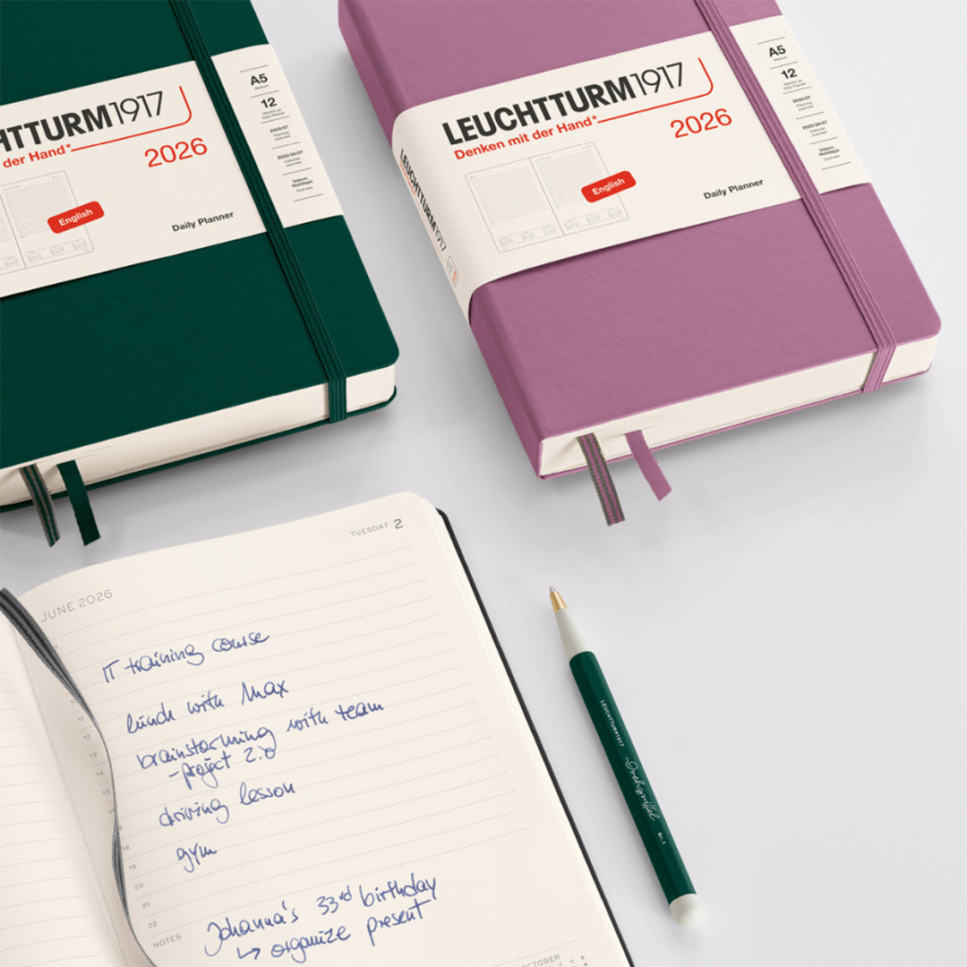 The Hardcover Medium Daily Planner 2026 from Leuchtturm1917 will help you keep track of even the most hectic schedule.