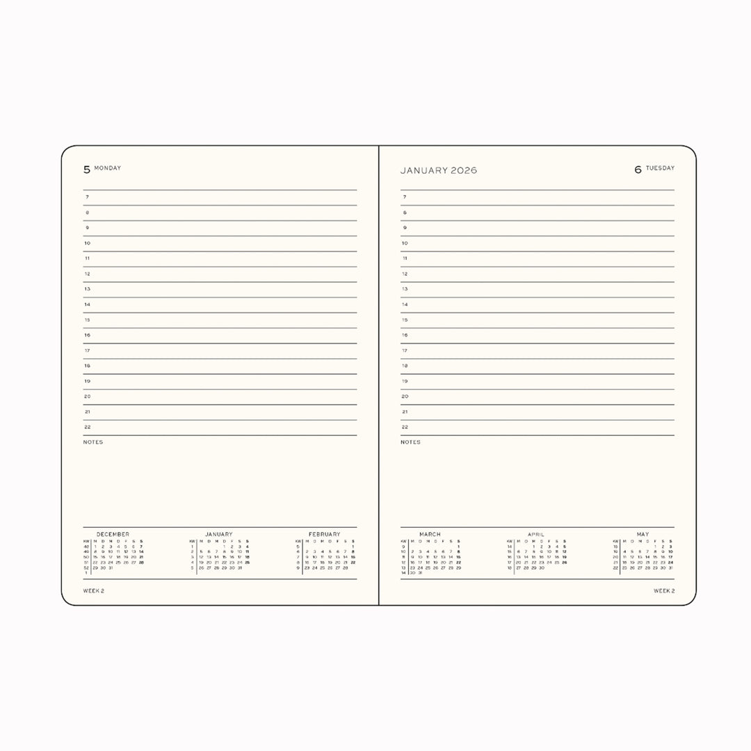 The Hardcover Medium Daily Planner 2026 from Leuchtturm1917 will help you keep track of even the most hectic schedule.