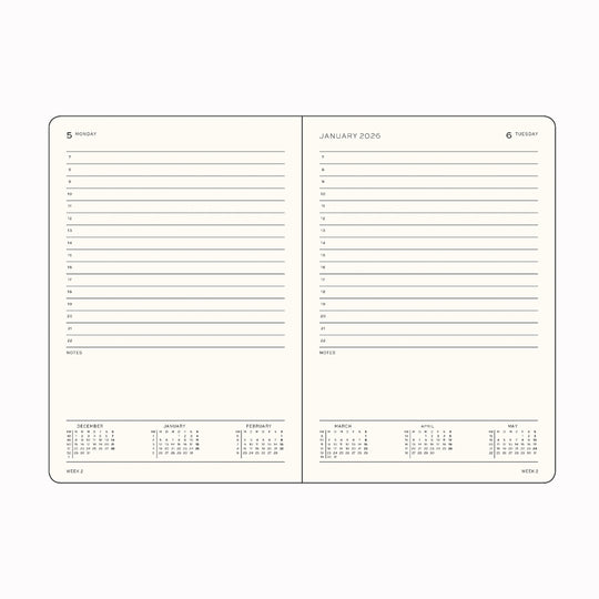 The Hardcover Medium Daily Planner 2026 from Leuchtturm1917 will help you keep track of even the most hectic schedule.