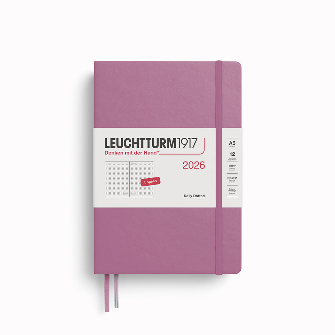 Medium Daily Planner | 2026 | Hardcover | A5 Dotted
