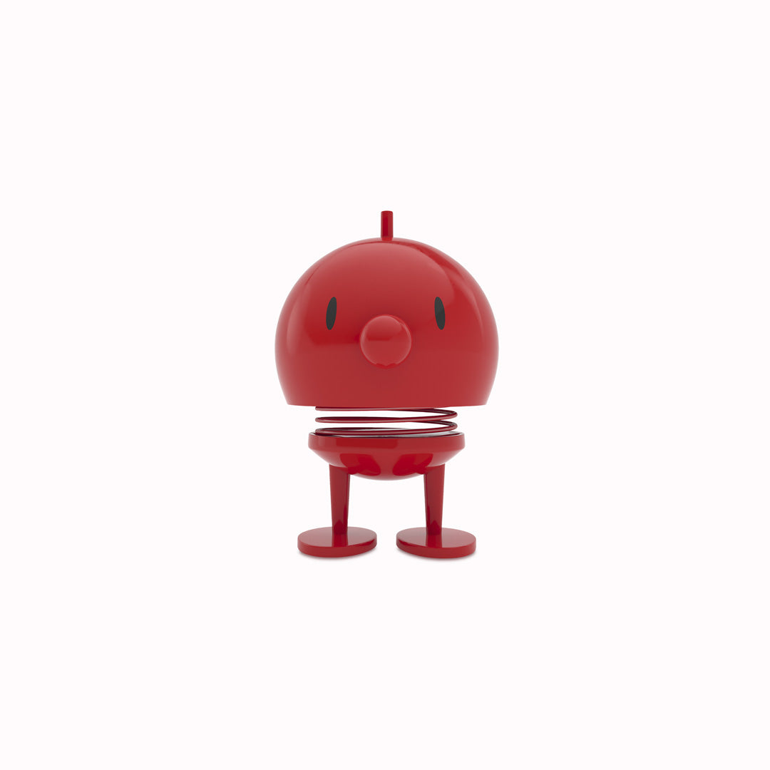 Springy and cheerful! Bumble by Hoptomist is the classic 1960's home decor, happy ornamental figurine in a colourful red finish.