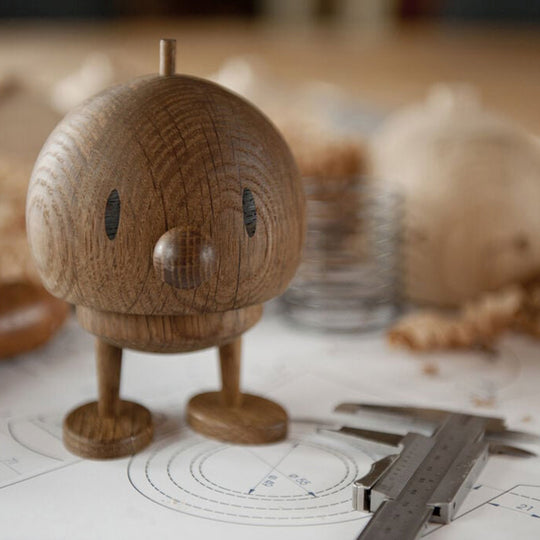 Bumble Wobble Figurine | Medium | Smoked Oak
