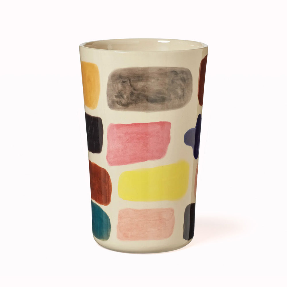 Crafted from high-quality stoneware, each piece is hand-painted in Portugal, making every vase unique.