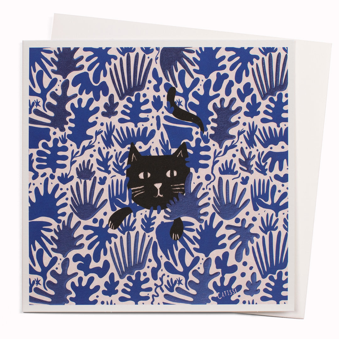Catisse Flower Garden | Humour Greeting Card