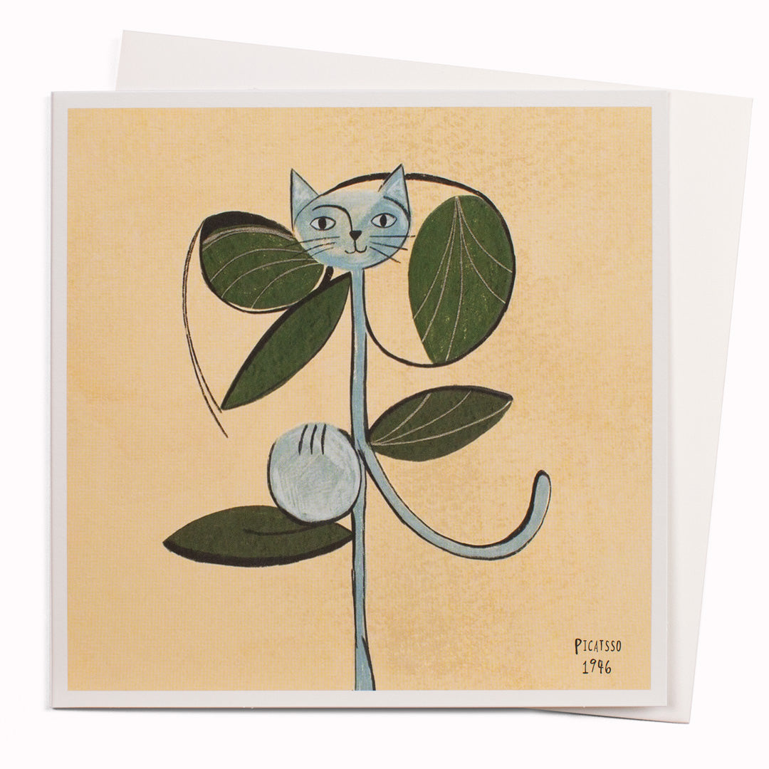 Picatsso Flower Cat | Humour Greeting Card