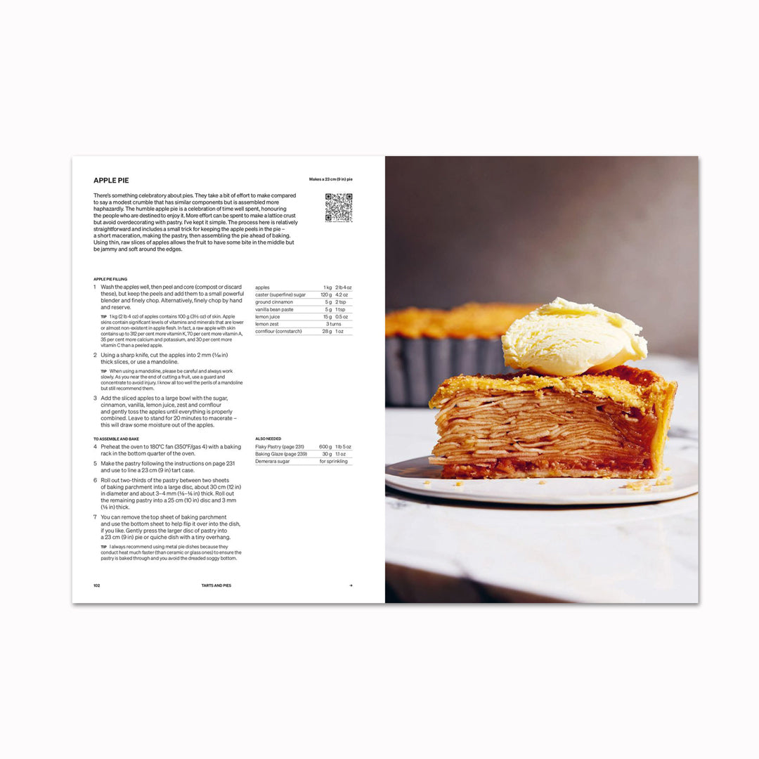 A New Way to Bake offers a concise overview of baking history before introducing the Plantry, detailing key ingredients and their roles.