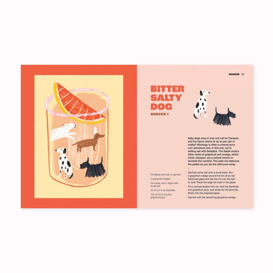 A classic cocktail recipe book with a lot less alcohol. If you're looking to drink less, drink no alcohol, or simply wake up the day after with a clear head