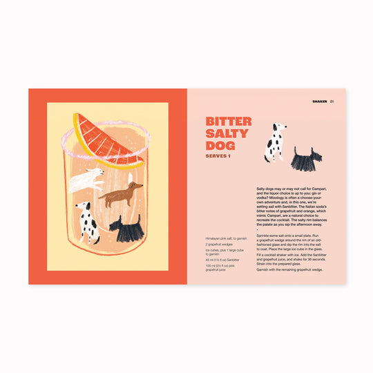 A classic cocktail recipe book with a lot less alcohol. If you're looking to drink less, drink no alcohol, or simply wake up the day after with a clear head