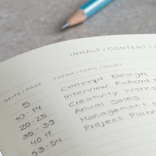 Leuchtturm1917 Composition Notebook - blank contents page