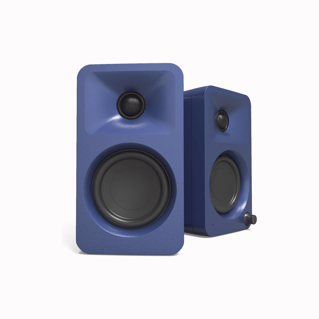 These compact speakers in Indigo bridge the gap between traditional computer audio and professional studio monitors, delivering remarkably clear and precise sound. Perfect for creators, gamers, and music enthusiasts.