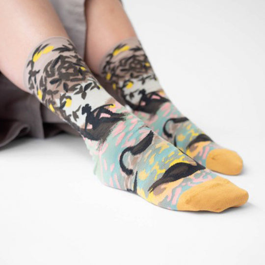 Illustrative and arty, fashion led socks! Bonne Maison have been producing high quality Egyptian cotton socks in Europe since 2012