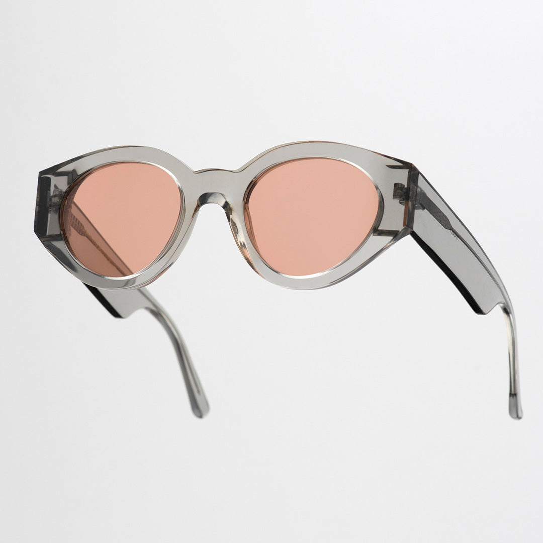 Polly | Sunglasses | Grey / Orange Solid Lens