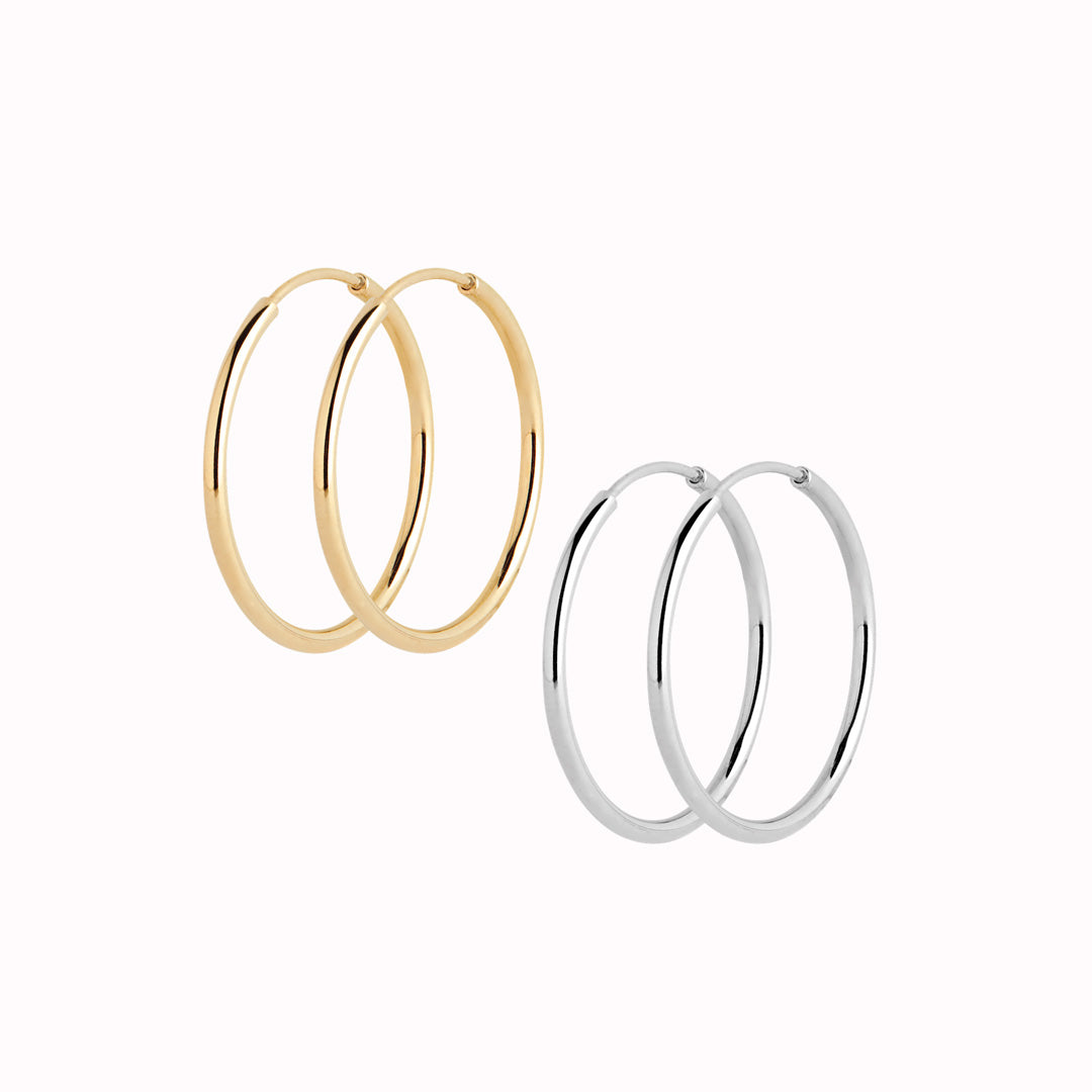 Senorita 20 | Hoop Earrings | Silver or Gold Plated