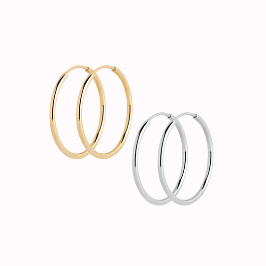 Senorita 20 | Hoop Earrings | Silver or Gold Plated