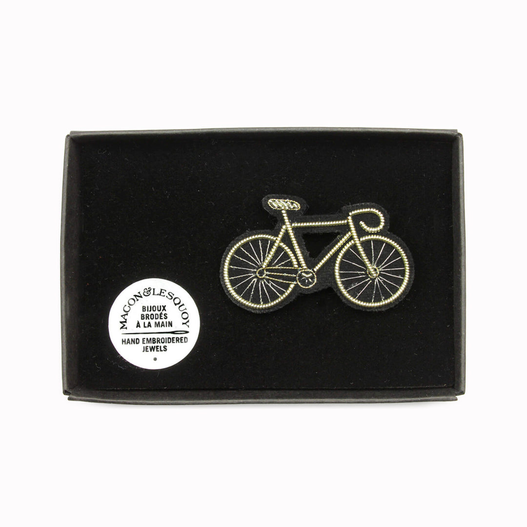 Lapel Pin | Silver Bicycle