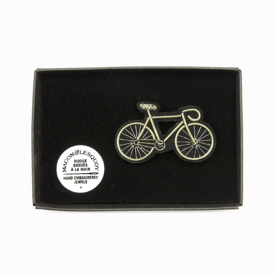 Lapel Pin | Silver Bicycle