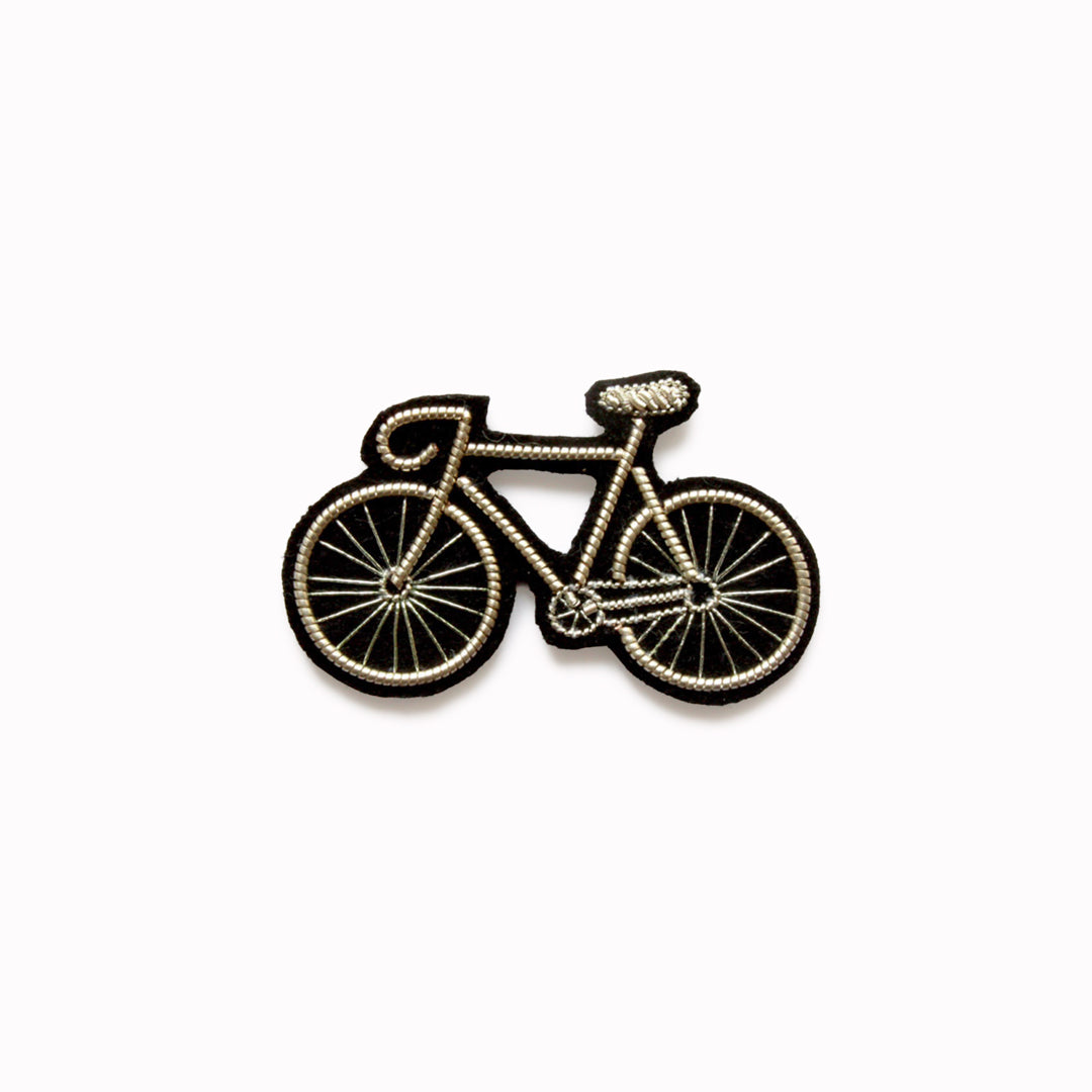 Lapel Pin | Silver Bicycle