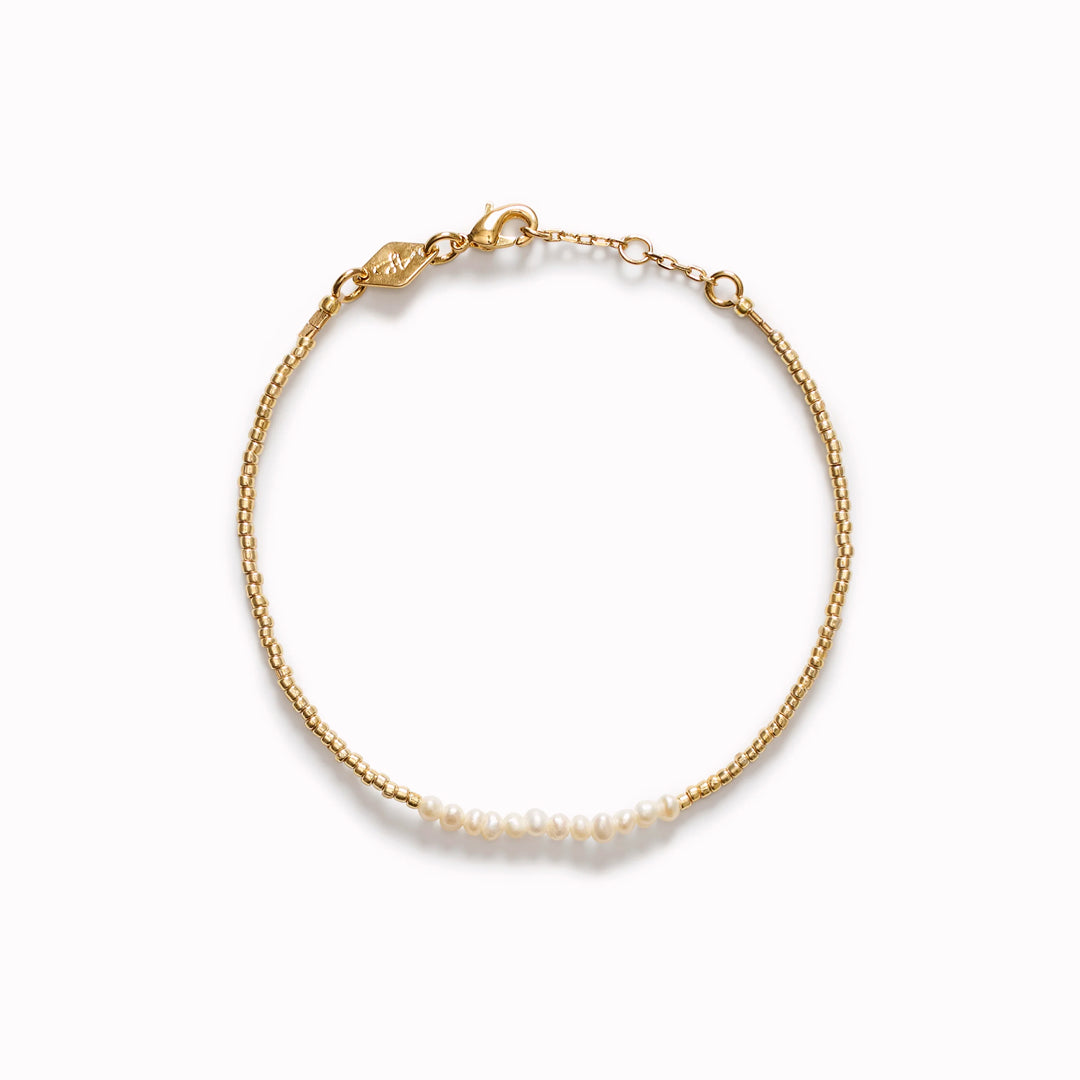 The Slim Pearly Gold bracelet by Anni Lu is new for AW25 from their Western inspired Lucky Star collection